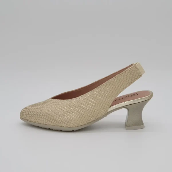 ZAPATOS DE TACÓN 10510 Oro - Imagen 5